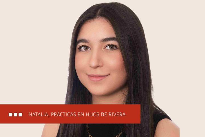 Natalia, prácticas en Hijos de Rivera